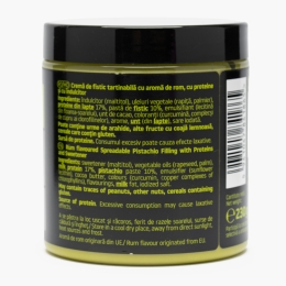 Cremă tartinabilă proteică, cu fistic și aromă de rom 230g
