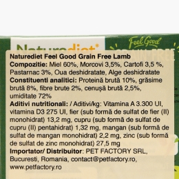 Hrană umedă pentru câini, pate fără cereale, 390g, Feel Good cu miel, morcov, cartof și păstârnac