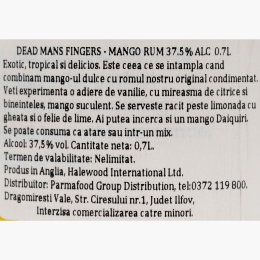 Rom Mango 37.5% alc 0.7l
