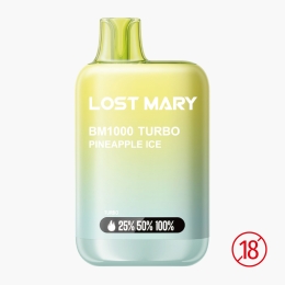 Țigară electronică de unică folosință BM1000 Turbo Pineapple Ice, 2ml, 2% nicotină, 1000 pufuri