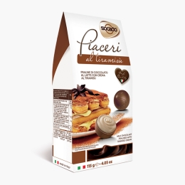 Praline de ciocolată umplute cu cremă de tiramisu 115g
