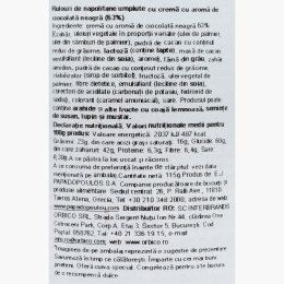 Rulouri cu cremă de ciocolată neagră 115g