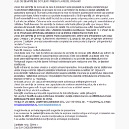 Ulei de semințe de dovleac, presat la rece 500ml