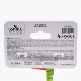 Jucărie de pluș șoricel, 0+ luni, 16cm