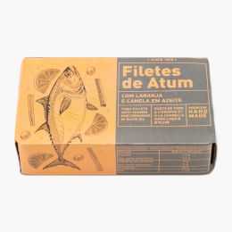 Ton file în ulei de măsline, portocală, scorțișoară 120g