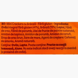 Biscuiți cu brânză Mini Cheese Bakes, fără gluten 45g