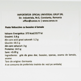 Paste eco Fettuccine cu busuioc și lămâie 250g