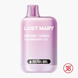 Țigară electronică de unică folosință BM1000 Turbo Strawberry Ice, 2ml, 2% nicotină, 1000 pufuri