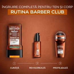 Antiperspirant spray pentru bărbați, fără alcool, Barber Club,150 ml