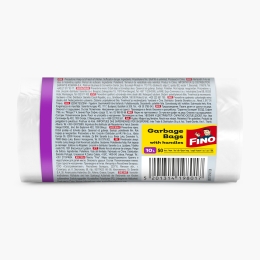 Saci menajeri parfumați și colorați cu mânere, 10l, 50 buc