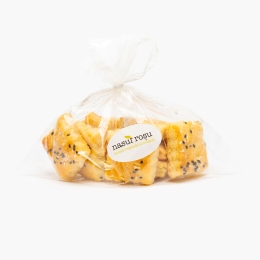 Biscuiți sărați cu brânză, unt și susan 200g