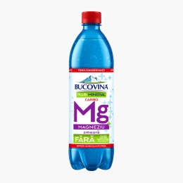 Apă minerală carbohidratată Plus Mineral Carbo Magneziu, cu gust de zmeură  600ml