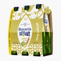 Bere blondă cu lime și ghimbir, fără alcool, sticlă, 6x0.33l