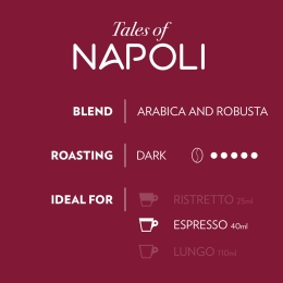 Tales of Napoli, 10 băuturi, 55g, capsule cafea