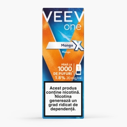 Capsulă pentru țigară electronică Mango X 1.8%, 20mg/ml nicotină, 1000 puffs