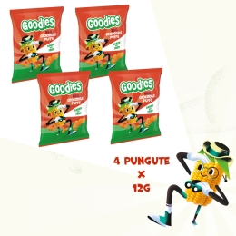 Snacks din porumb cu barbecue Crocodil, +3 ani, 4x12g
