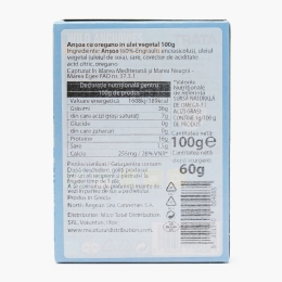 Anșoa cu oregano în ulei vegetal 100g
