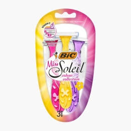 Aparat de ras pentru femei Miss Soleil Colour Collection, 3 lame, 3 buc