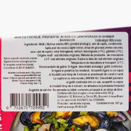 Midii cu lemongrass Bangkok eco 500g