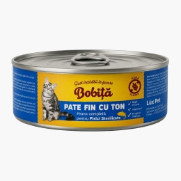 Pateu pentru pisici adulte sterilizate, cu ton, 80g