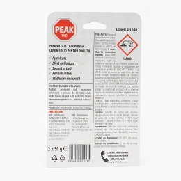 Odorizant WC 5în1 Lemon Splash 2x50g