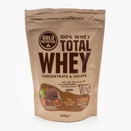 Total Whey cu aromă de ciocolată și alune 260g