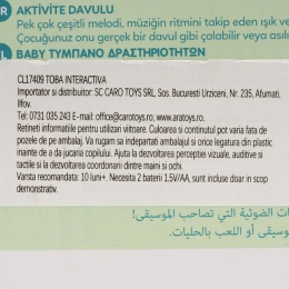 Tobă interactivă, 10-36 luni
