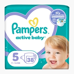Scutece Active Baby, mărimea 5, 11-16kg, 38 buc