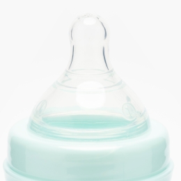 Biberon polipropilenă gât larg bleu, +0 luni, 250ml