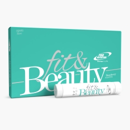 Colagen îmbogățit cu acid hialuronic Fit & Beauty, aromă de zmeură, 10 x 25ml