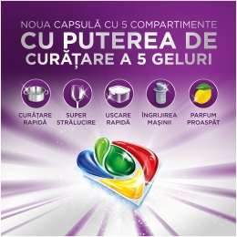 Detergent capsule pentru mașina de spălat vase Platinum Plus Miracle, 20 spălări