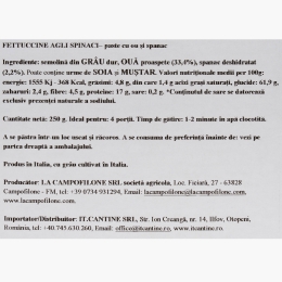 Paste Fettuccine agli spinaci 250g