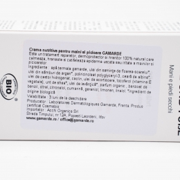 Cremă nutritivă pentru mâini și picioare, bio 100ml