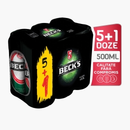 Bere blondă doză 6x500ml (5+1)