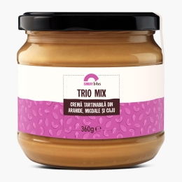 Cremă tartinabilă din arahide, migdale și caju 360g
