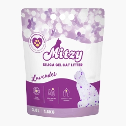 Așternut igienic pentru litieră silicat, lavandă, 3.8l