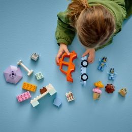 Vizita cu Blue la furgoneta de înghețată, 10458 Duplo Bluey, 22 piese, +2 ani