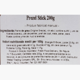 Sticksuri Pretzel - produs fabricat manual, 200g