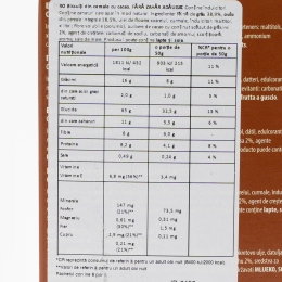 Biscuiți din cereale cu cacao fără zahăr adăugat 300g