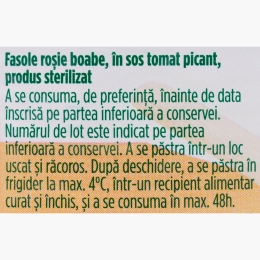 Fasole roșie cu sos picant Peruana 430g