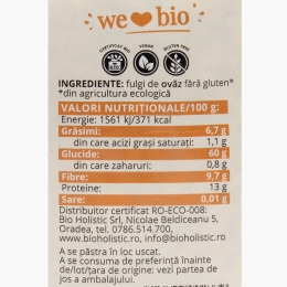 Fulgi de ovăz eco, 300g