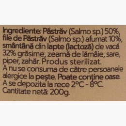Mousse de păstrăv afumat 200g