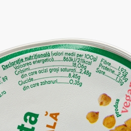 Pastă tartinabilă vegetală din năut 100g