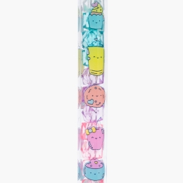 Pix fluffy cu cristale decorative în interior, turcoaz
