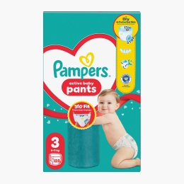 Scutece chiloțel Active Baby Pants Mega Box mărimea 3, 6-11kg, 128 buc