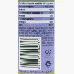 Băutură necarbogazoasă măr, afine, mentă 250ml