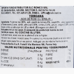 Sos Toscana pentru paste 400g 