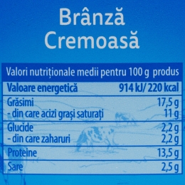 Brânză cremoasă de vacă 900g