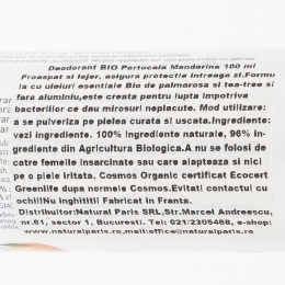 Deodorant spray bio portocală și mandarină 100ml