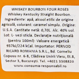Bourbon Whiskey, 40%, USA, 700ml